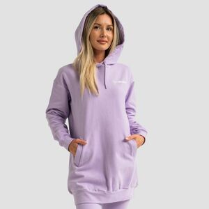 GymBeam Limitless Longline női kapucnis pulóver Lavender kép