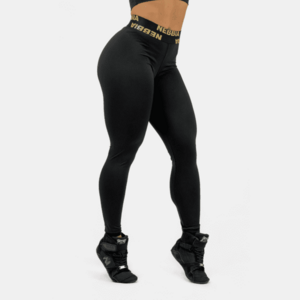 NEBBIA Classic High Waist Intense Perform női leggings Black/Gold kép