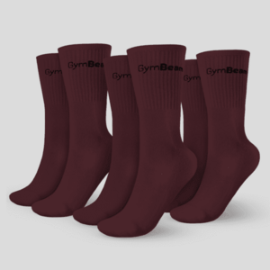 GymBeam 3/4 Socks 3Pack zokni Eggplant kép