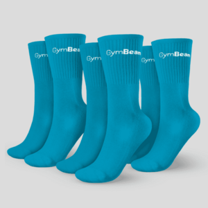 GymBeam 3/4 Socks 3Pack zokni Aquamarine kép