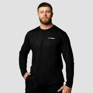 GymBeam Basic hosszú ujjú férfi póló Black kép