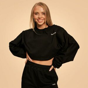 BeastPink Bliss Cropped női pulóver Black kép