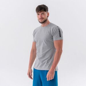 NEBBIA Men‘s T-shirt Sporty Fit Essentials Light Grey kép