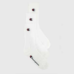 Champion Crew Socks 3Pack White kép