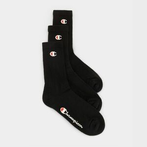 Champion Crew Socks 3Pack Black kép