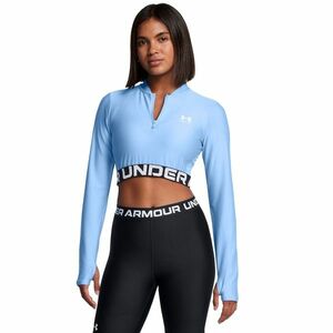 Under Armour HeatGear Rib 1/4 Zip LS top Blue kép