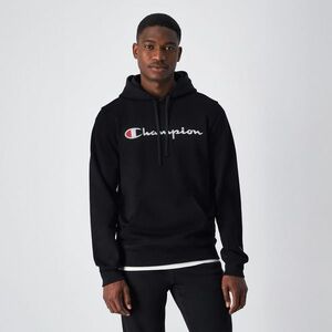 Champion Big Logo Fleece kapucnis pulóver Black kép