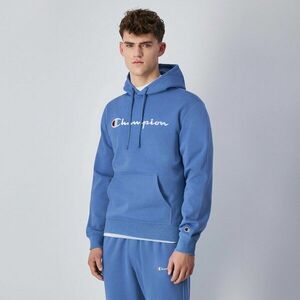 Champion Big Logo Fleece kapucnis pulóver Blue kép