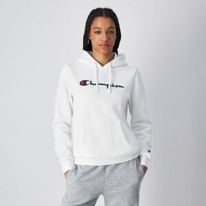 Champion Big Logo Slim Fit női kapucnis pulóver White kép