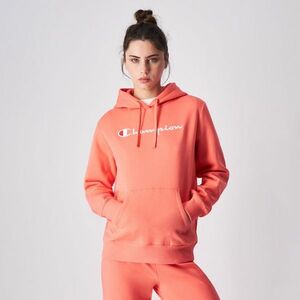 Champion Big Logo Slim Fit női kapucnis pulóver Red kép