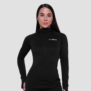 GymBeam Pulse 1/2 Zip női futófelső Black kép