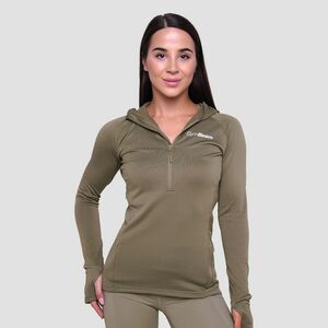 GymBeam Pulse 1/2 Zip női futófelső Vetiver kép