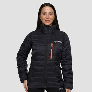 GymBeam Puffer női kabát Black/Orange kép