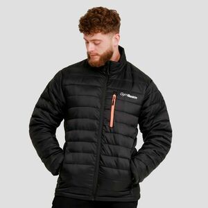 GymBeam Puffer férfi kabát Black/Orange kép