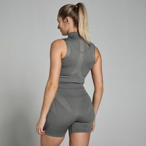 MP Női Tempo Ultra Geometric Seamless Zip Tank Top - Karbon - S kép