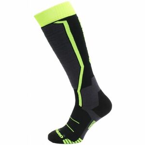 Gyermek sízokni (zokni) BLIZZARD Allround ski socks junior, black anthracite signal yellow kép