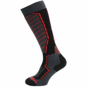 Sí térdzokni (zokni) BLIZZARD Profi ski socks, black anthracite red kép