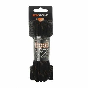 Cipőfűző SOFSOLE LACES OUTDOOR 801997 BLACK TAN WAXED 114 CM kép