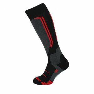 Sí térdzokni (zokni) BLIZZARD Allround wool ski socks, black anthracite red kép