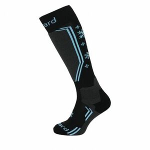 Női sí térdzokni (zokni) BLIZZARD Viva Warm ski socks, black grey blue kép