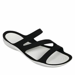 Női papucs (strandcipő) CROCS Swiftwater Sandal W black white kép