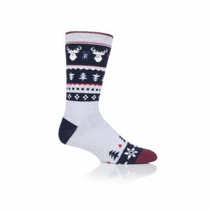 Férfi zokni HEAT HOLDERS MENS 1 PR LITE CHRISTMAS SOCKS 4-8 STAG-FESTIVE STAG kép