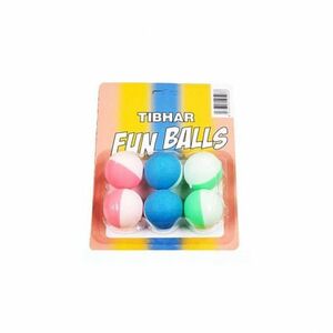 Asztalitenisz labdák TIBHAR Tibhar Funballs, x6, bicoloured kép