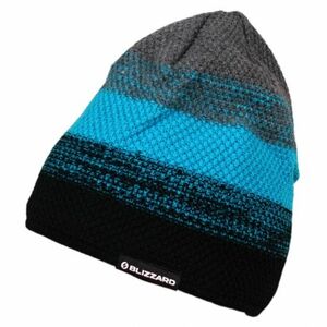 Téli sapka BLIZZARD Cube black blue grey kép