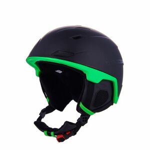 Sí sisak BLIZZARD Double ski helmet, black matt neon green, big logo kép