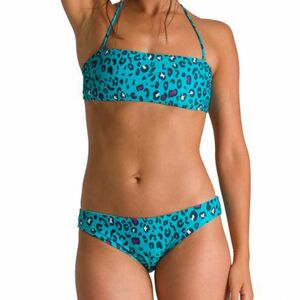 Kétrészes női fürdőruha ARENA W ALLOVER BANDEAU ADJ BACK TWO PIECES Green kép