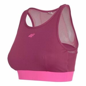 Női edző sportmelltartó 4F SPORTS BRA-H4Z20-STAD011-60S-BURGUNDY kép