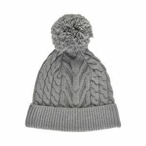 Téli sapka COLOR KIDS Cable knit recycle Hat -Light Grey Melange kép