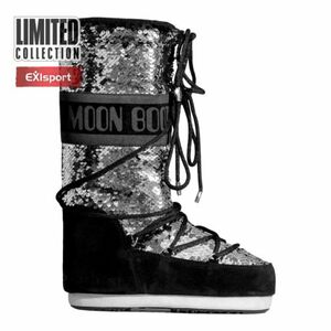 Női magas téli csizma MOON BOOT Classic Disco black kép