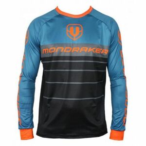 Hosszú ujjú kerékpáros mez MONDRAKER Enduro -Trail - Jerseylong - black petroleum orange kép