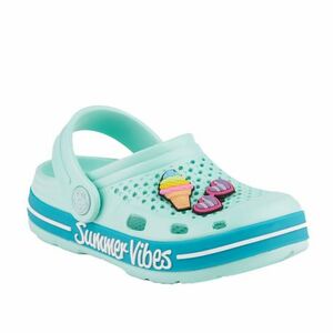 Gyermek crocs (rekreációs lábbeli) COQUI Lindo light mint turquoise summer kép