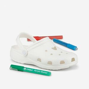 Gyermek crocs (rekreációs lábbeli) COQUI Big Frog white draw me kép