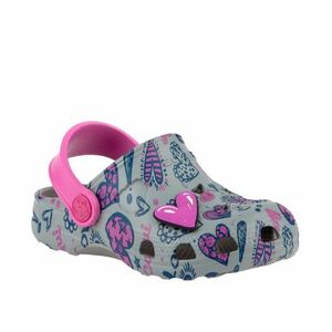 Gyermek crocs (rekreációs lábbeli) COQUI Little Frog grey fuchsia kép