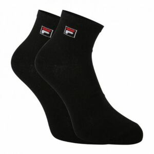 Zokni FILA F9303 SOCKS QUARTER PLAIN 3 PACK-200 BLACK kép