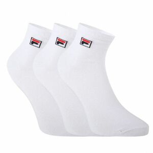 Zokni FILA F9303 SOCKS QUARTER PLAIN 3 PACK-300 WHITE kép