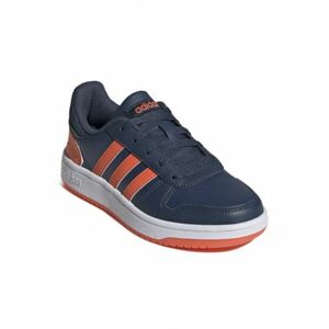 Junior szabadidős lábbelik ADIDAS Hoops 2.0 crew navy true orange cloud white kép