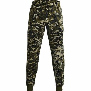 Férfi melegítőnadrág UNDER ARMOUR UA RIVAL FLC CAMO SCRIPT JGR-GRN kép