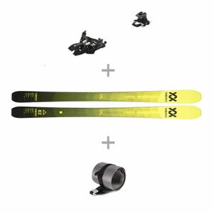 Alpesi sílécek VOLKL RISE UP 82 + SKINS + ALPINIST 10, black titanium + brake Al kép