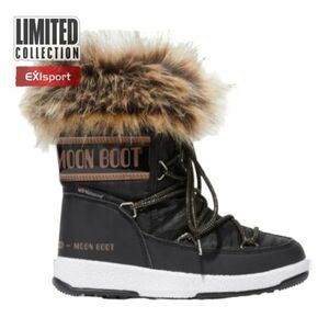 Gyermek téli bokacsizma MOON BOOT Monaco Low WP Girl black copper kép