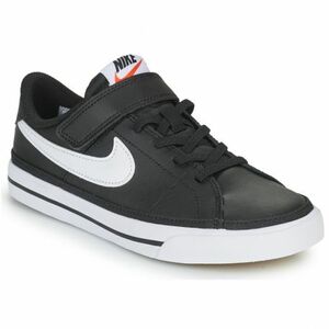 Gyerek szabadidős lábbelik NIKE Court Legacy black gum light brown white kép