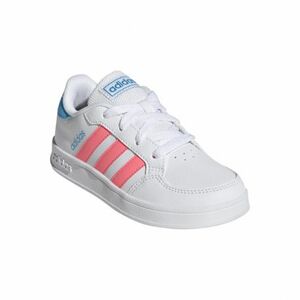 Junior szabadidős lábbelik ADIDAS Breaknet cloud white acid red sky rush kép