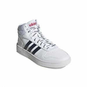 Szabadidős lábbelik ADIDAS Hoops 2.0 Mid cloud white legend ink scarlet kép