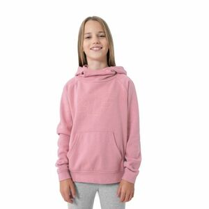 Lány kapucnis pulóver 4F JUNIOR GIRLS SWEATSHIRT JBLD002-56S-LIGHT PINK kép