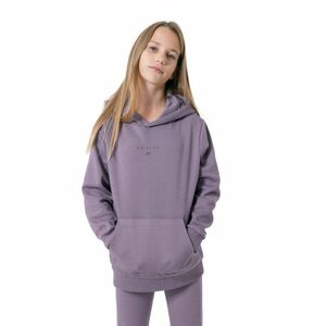 Lány kapucnis pulóver 4F JUNIOR GIRLS SWEATSHIRT JBLD003-51S-VIOLET kép