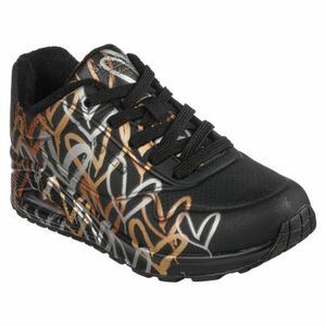 Női szabadidős lábbelik SKECHERS Uno Metallic Love black gold kép