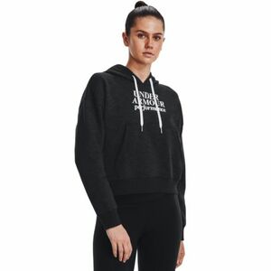 Női edzőpulóver kapucnival UNDER ARMOUR Essential Script Hoodie-BLK-1374107-001 kép